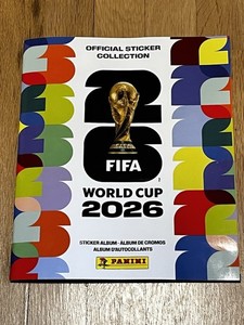 Lot of One Soft Book and 90 Stickers, 26’ Panini FIFA sticker Book & Stickers!