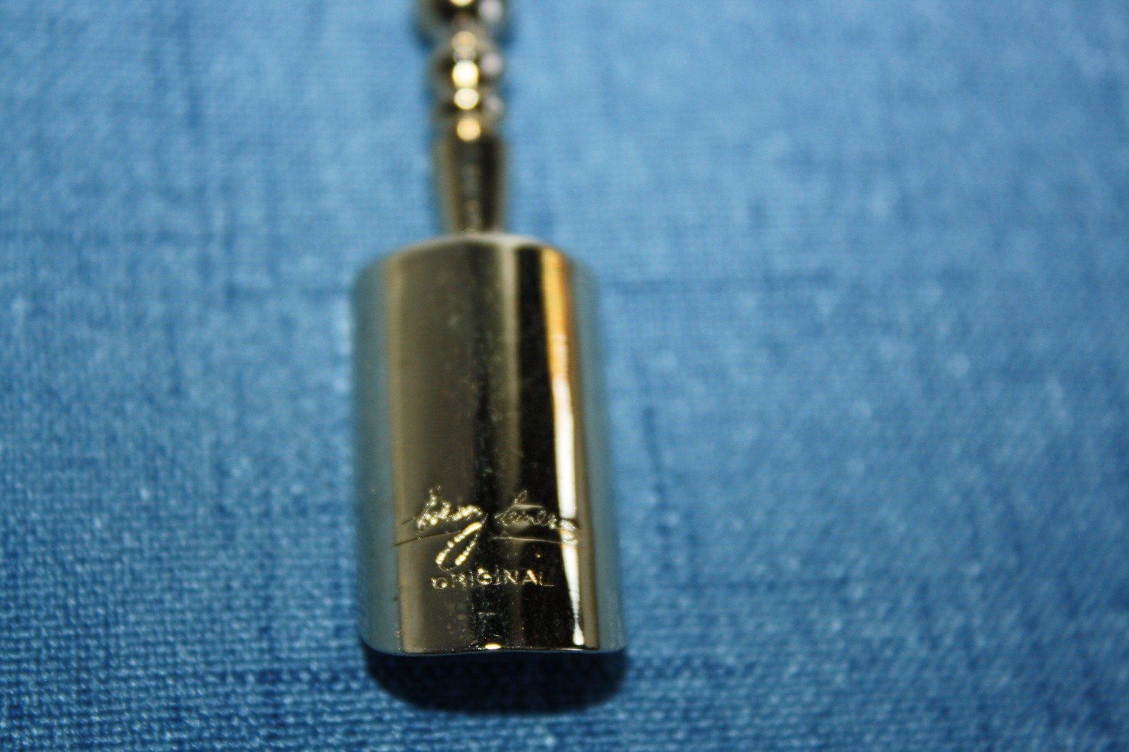 Vintage ERNEST STEINER Fillups Perfume Funnel Brass Powder Scoop w/Original Box