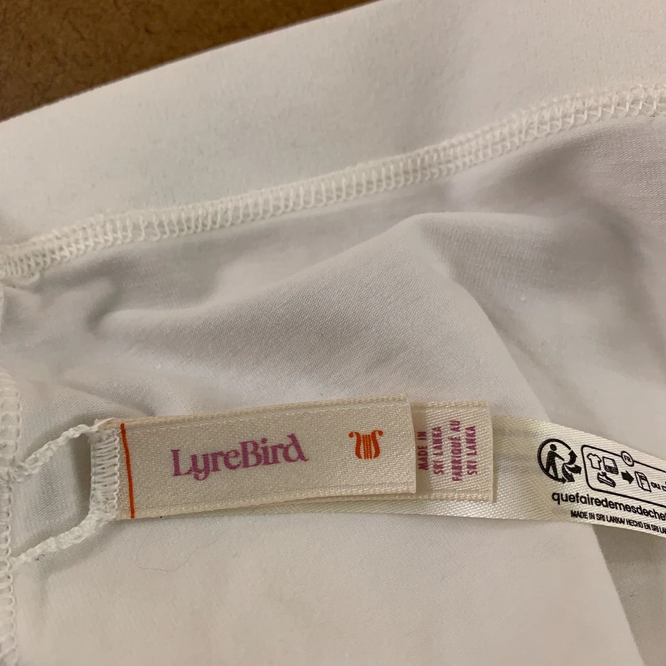 LyreBird Womens Size Large White Classic Cotton High Rise Boyshorts New - Image 3 of 4