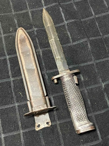 Turkish M-1 Garand bayonet bayonette Turk Turkey M5,M5A1 w/scabbard,no belt loop