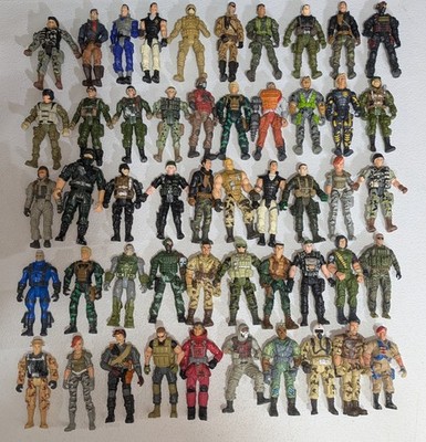 Vintage Lanard The Corps Action Figures Lot Of 50 Pieces, Like GIJoe Lot C