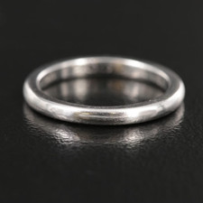 Small Size Tiffany & Co. Platinum 950 Ring Band