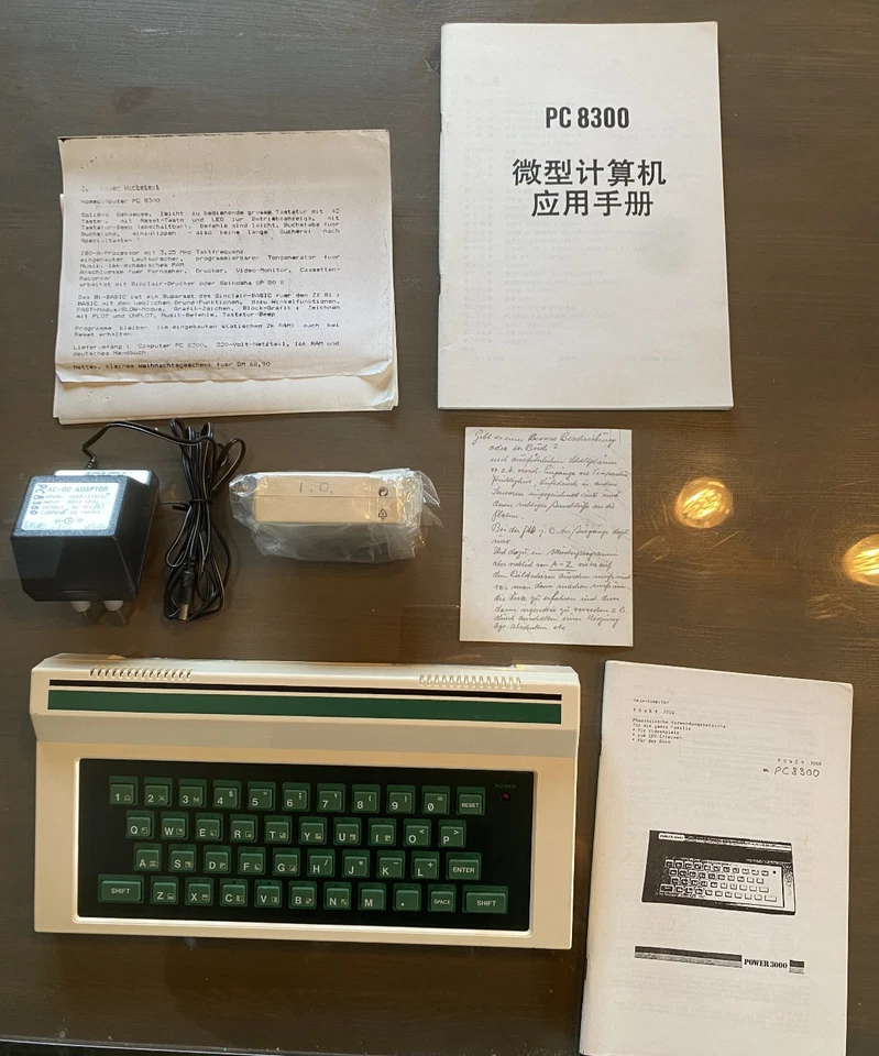 PC8300 Basic 2000 Power 3000 Lambda Sinclair ZX81 Clone Handbuch 16K Netzteil