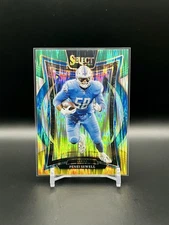 2024 Panini Select - Concourse Penei Sewell #87 Green & Yellow Shock Prizm