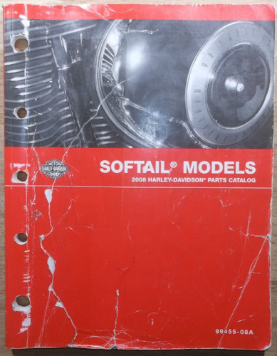2008 HARLEY DAVIDSON FATBOY SOFTAIL PARTS MANUAL BOOK CATALOG 99455-08A