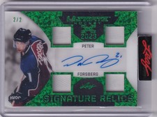 2023 Leaf Ultimate Hockey Peter Forsberg Signature Relics Quad Patch #2/2