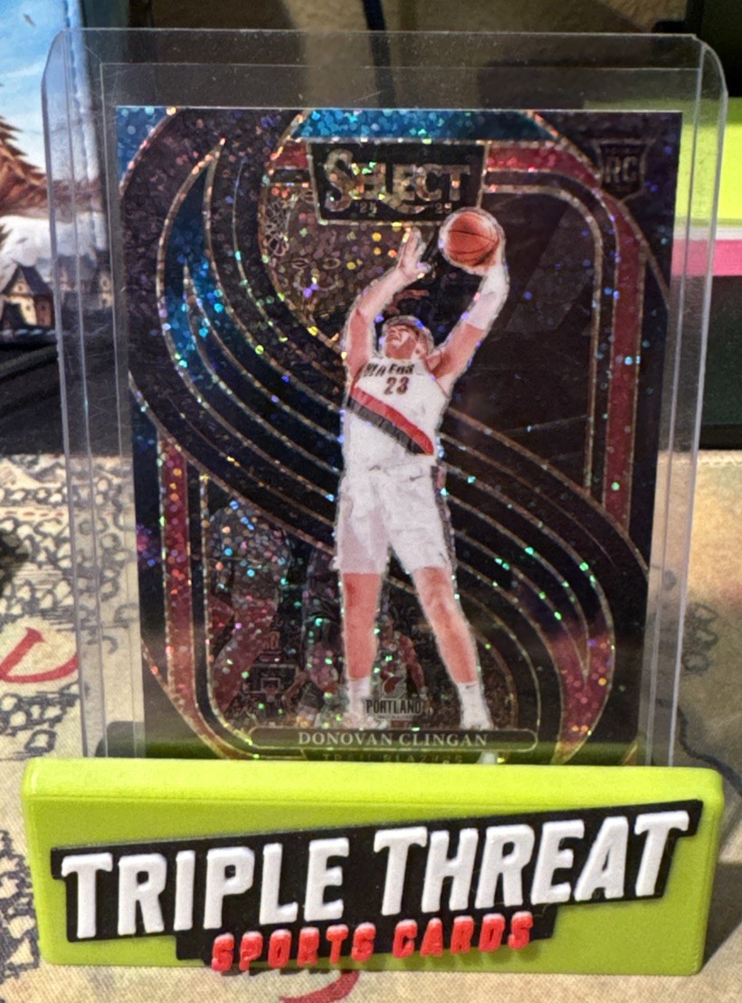 2024-25 Panini Select - Premier Level Donovan Clingan #199 Cosmic Prizm (RC)