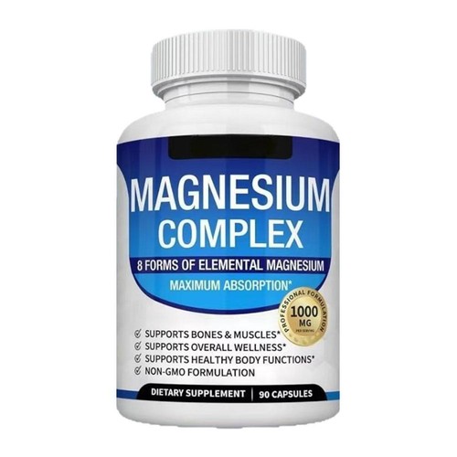 1-3PACK Magnesium-Complex 1000mg - 8 Forms of Elemental Magnesium - 90Capsules - Picture 13 of 14