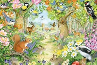 Puzzle (100 T.) Tiere Im Wald (Schmidt-Spiele) Neu/Ovp