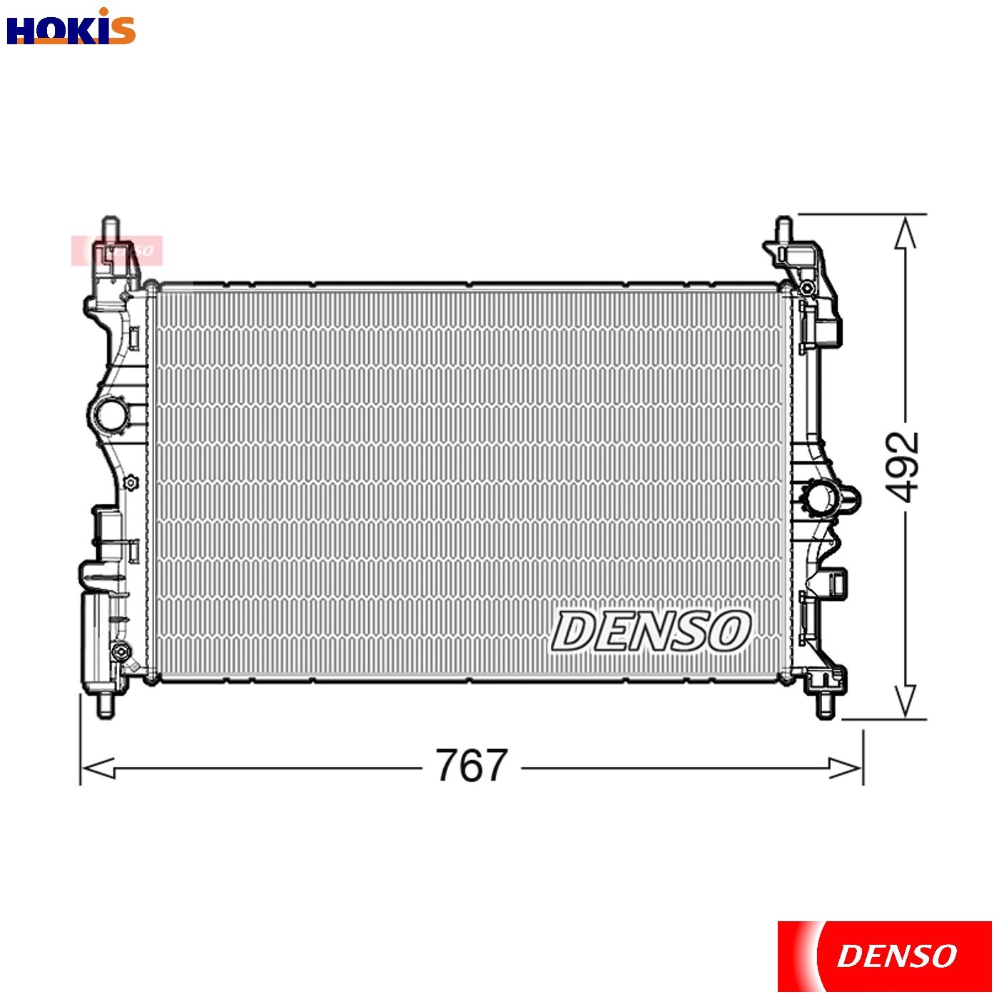 RADIATOR ENGINE COOLING DRM20019 FOR VAUXHALL CORSA/VAN/Mk/IV CORSAVAN  OPEL