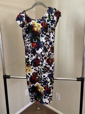 Sans Souci Midi Dress | Floral Short Sleeved & Stretchy