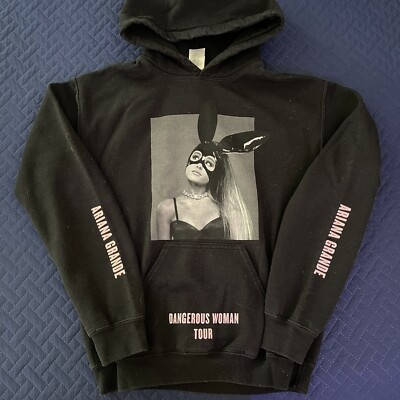 Ariana Grande Dangerous Woman Tour black hoodie Adult S