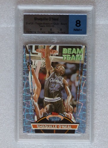 RC Rookie Shaquille O'Neal 1992-93 Stadium Club - Beam Team #21 Near Mint MTG 8 - Bild 3 von 5