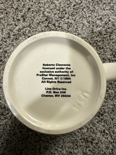 TASSE MLB PITTSBURGH PIRATES ROBERTO CLEMENTE 1994 Rare - Photo 3/3