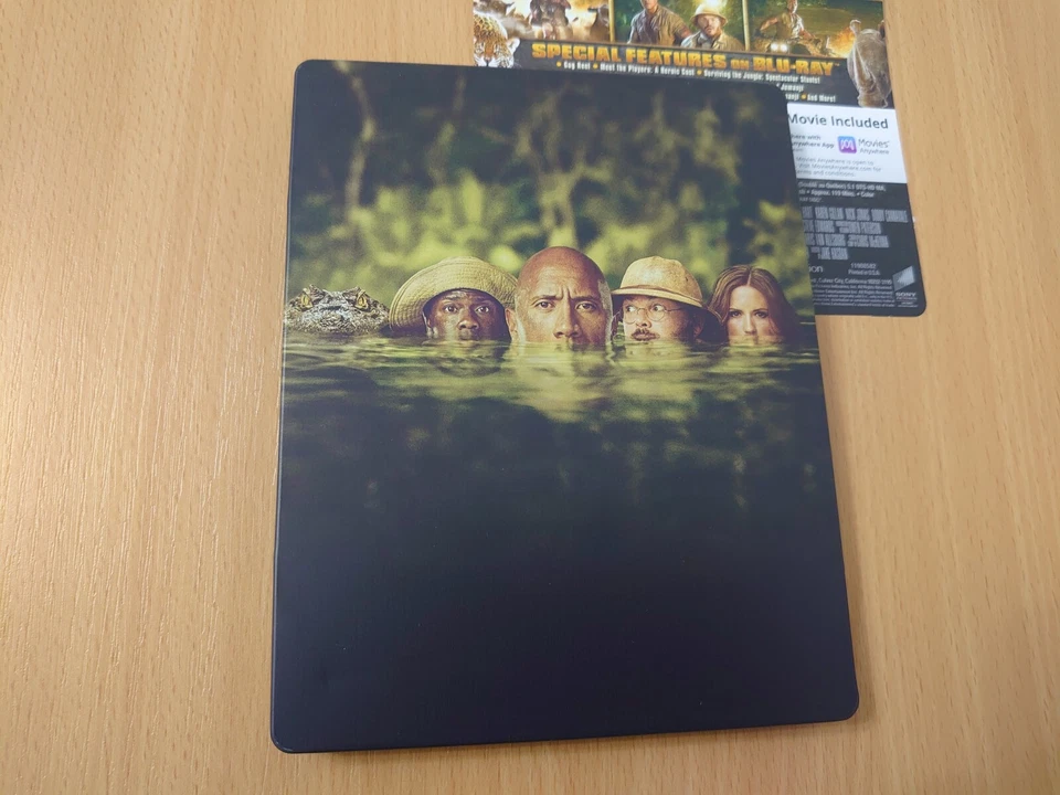 Jumanji: Welcome to the Jungle 4K UHD Blu-ray SteelBook US import RARE OOP. - Image 4 of 4