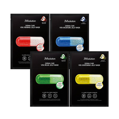 JMsolution DERMA CARE JELLY MASK 30ml x 10ea, VITA RELAX/VITA WHITENING, KBeauty