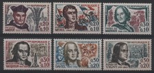 FRANCE 1963 : N° 1370 à 1375  SÉRIE PERSONNAGES CÉLÈBRES - NEUF** TB