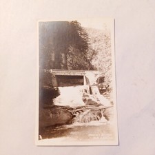 Postcard: Moores Bridge - Waterfall - RPPC - ...