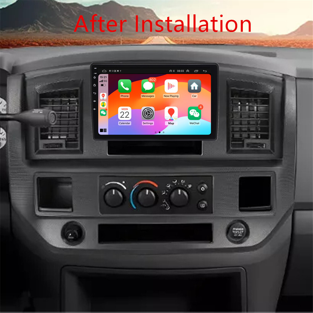 9'' For Android14 Carplay Car Stereo Radio GPS N For Dodge Chrysler Jeep RAM