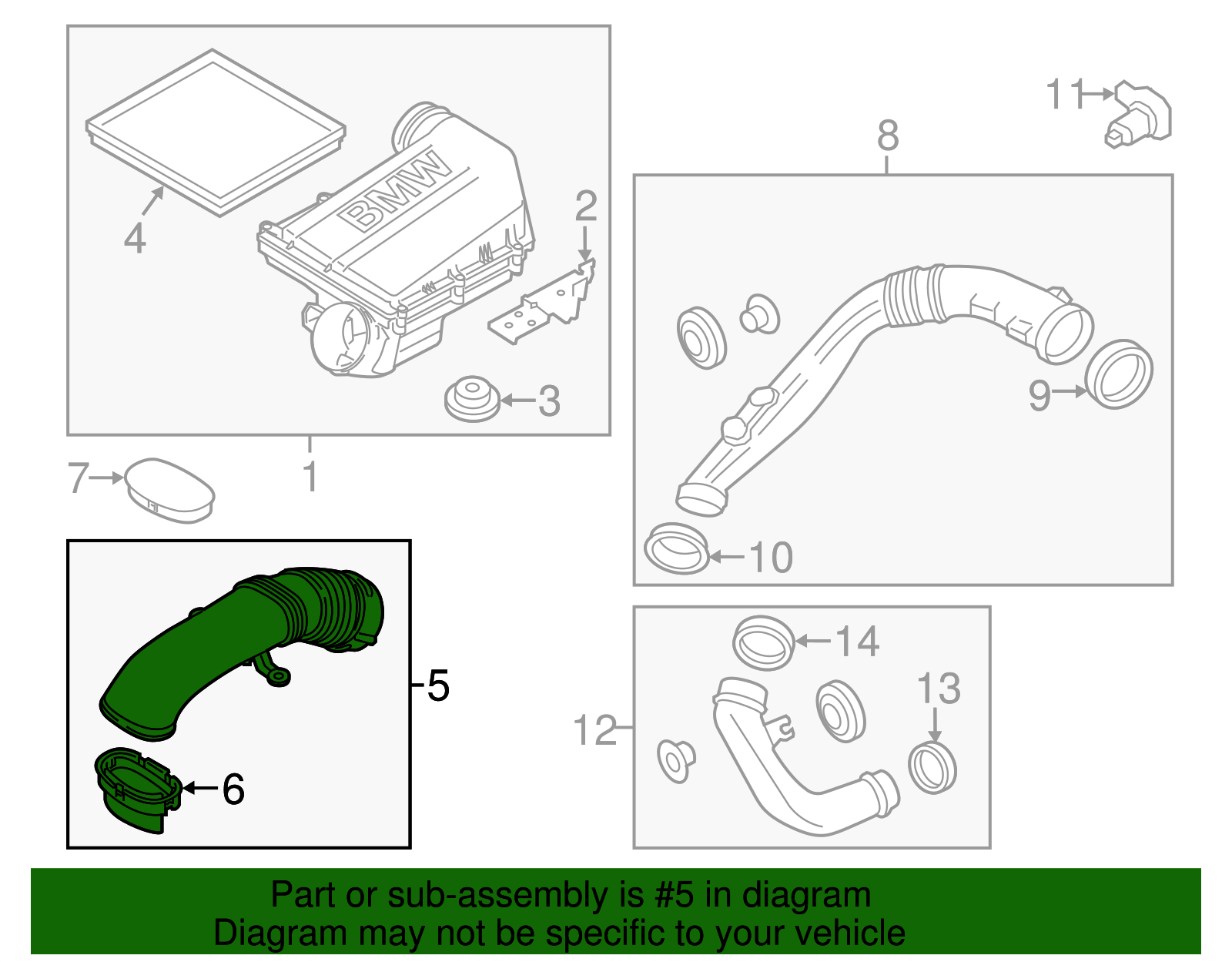 Genuine BMW Air Inlet Duct 13717629283 | eBay