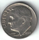 USA - 1969P - Dime - Roosevelt - Super Rare, No Mint Mark - #20730