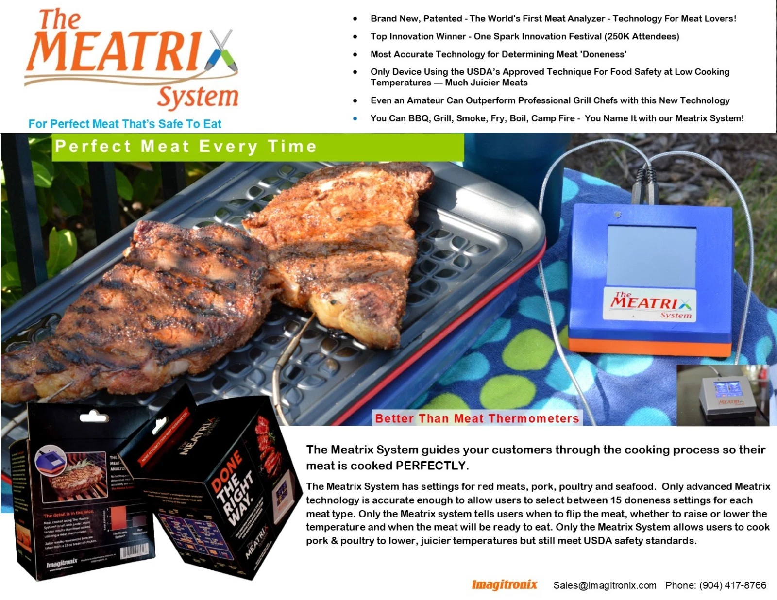 The Revolutionary Meatrix System Makes ALL Meat & Cooking Thermometers Obsolete