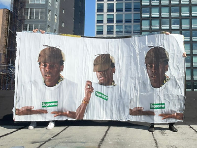 Supreme Tyler the Creator Poster NYC Ad FW24, Side-by-side, each 6