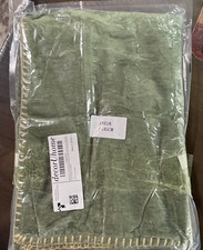 decorUhome Chenille Soft Throw Pillow Covers 18x18 Pack of 2 Green