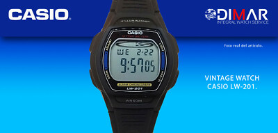 VINTAGE CASIO LW-201, WR.50M. ILLUMINATOR. . QW.2898 JAPAN, AÑO. 2005