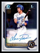 2022 Bowman #CPA-LTS Luca Tresh 1st Base Autograph Kansas City Royals