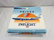 VERY Rare inflight 200 747-400 UNITED AIR LINES SOLD OUT NEW N171UA Blue Tulip