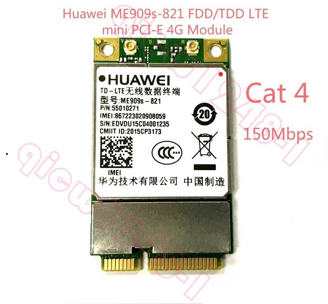 Huawei Me909s-821 Tdd/fdd LTE Dual Mode Mini PCIe 4g Module Adapter for ...