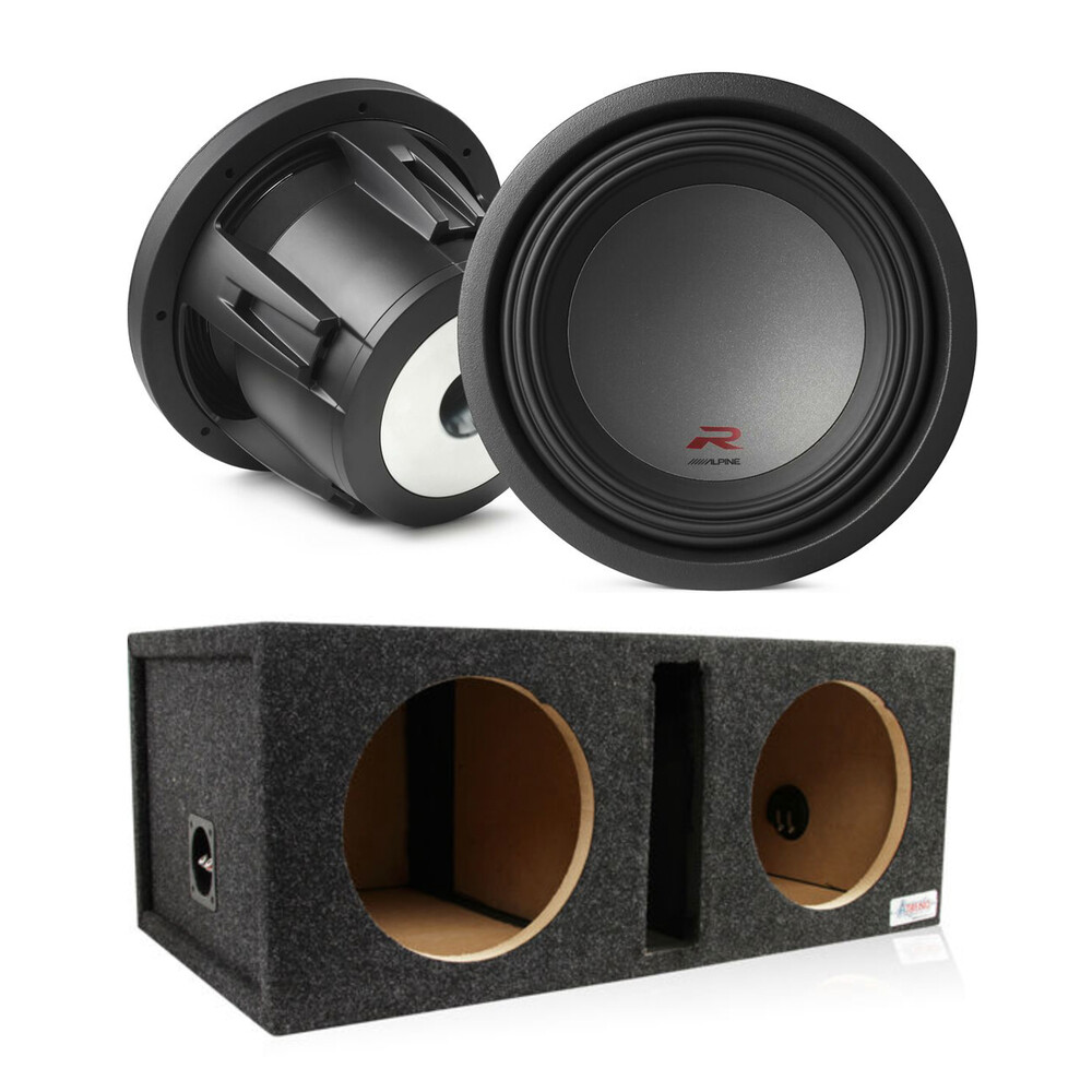 Alpine R2-W10D2 2 10 сдвоенных 2-омных сабвуферов мощностью 750 Вт с портированным двойным корпусом 103390₽