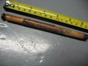ANTIQUE CLARK'S INDELIBLE PENCIL LINEN MARKER w/ STORAGE TUBE 1874