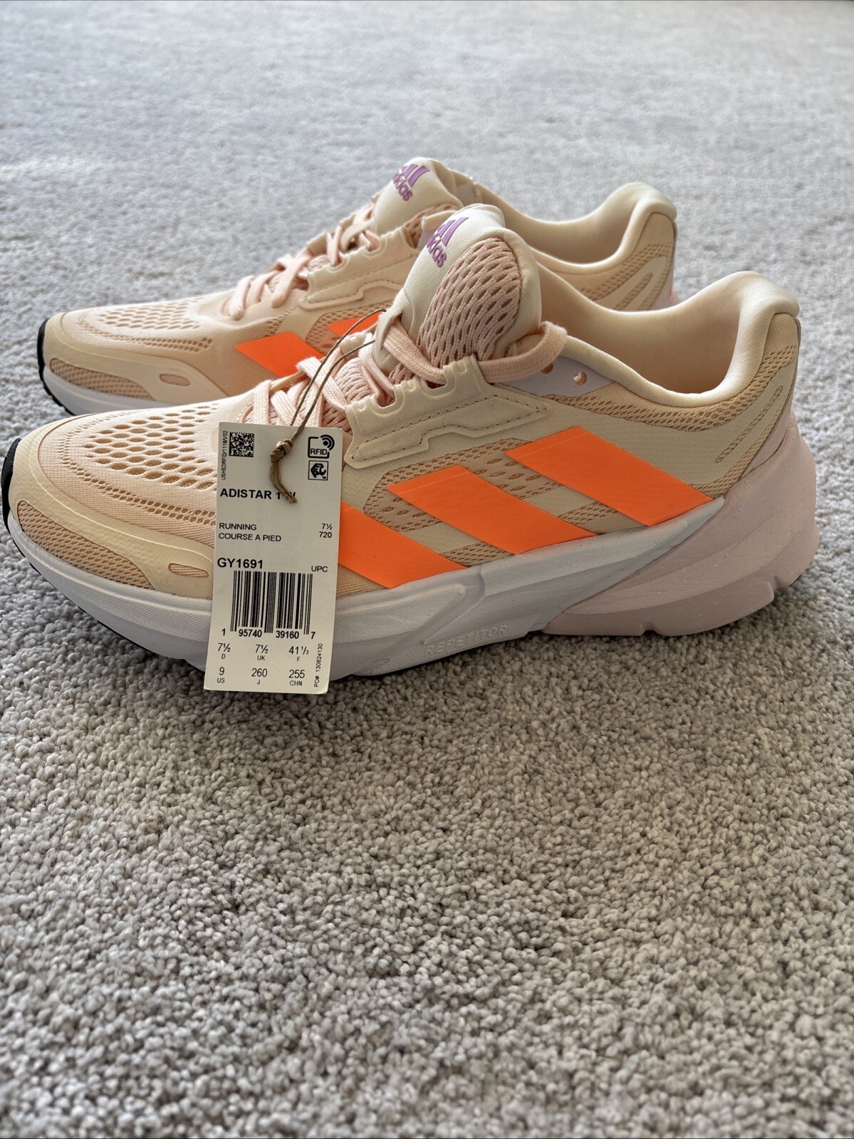 Adidas Adistar 1 W GY1691 Bliss Orange Running Shoes Sz 9 WMN New With Tags