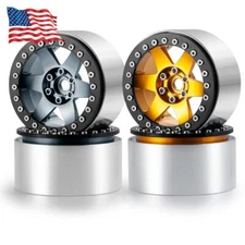 4x RC 2.2" Beadlock Wheel Alloy Rim for AXIAL Wraith RR10 TRX4 1/10 RC Truck Car