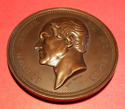 M 27 Medaille Belge Leopold Roi Des Belges 11 1856 25eme Anniversaire Sup Ebay