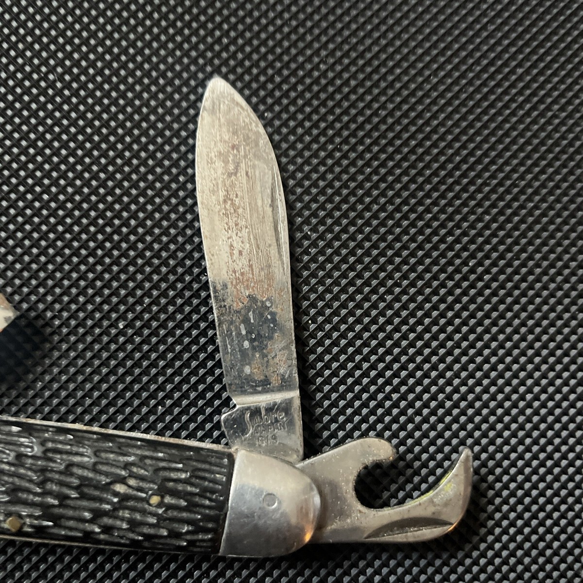 Sabre Japan 619 Pocket Knife Multi Tool Bottle Can Opener | eBay