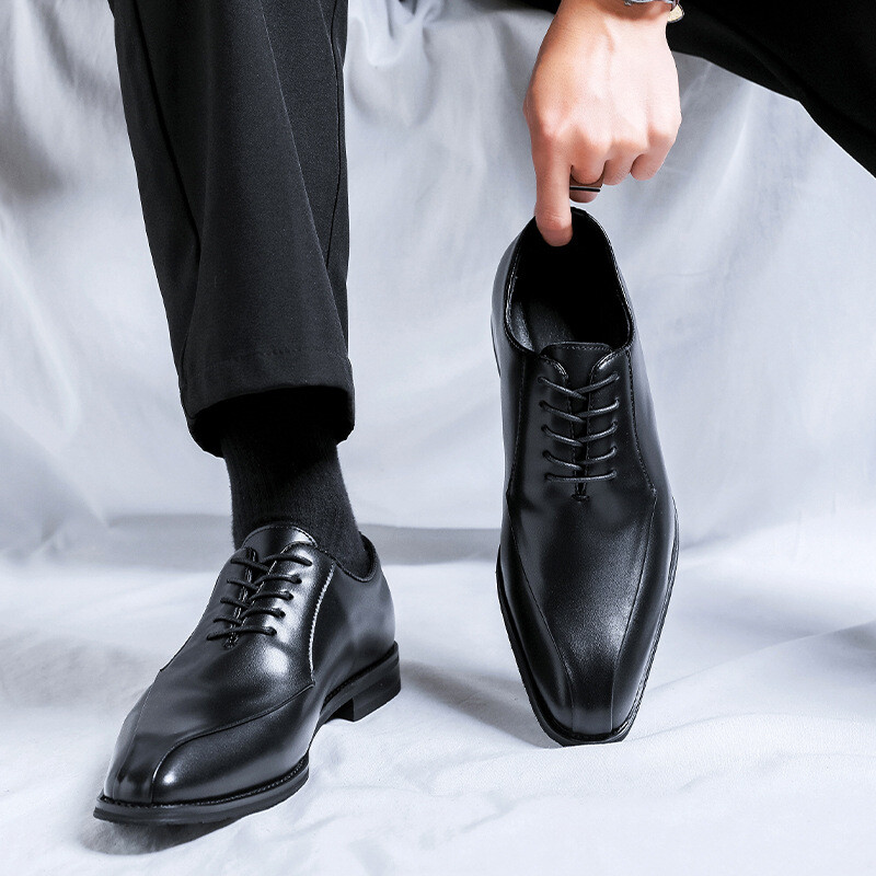 British Mens Lace Up Formal Dress Wedding Business Casual Party Bridegroom  Shoes