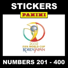 Panini World Cup 2002 Stickers #201-400 (Black Back)