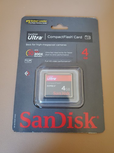 4GB SanDisk Ultra CF 30MB/S CompactFlash Memory Card-1097162