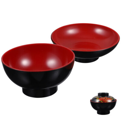 Traditional Japanese Style Soup Bowl Household Soup Bowl with Lid