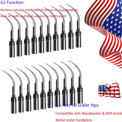 5 10 50 100 PCS Dental Ultrasonic Scaler Scaling Tips fit EMS Woodpecker G1