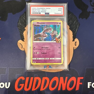 PSA 9 MINT 2022 Pokemon Trick or Trade MEWTWO #056 Holo Stamped | eBay