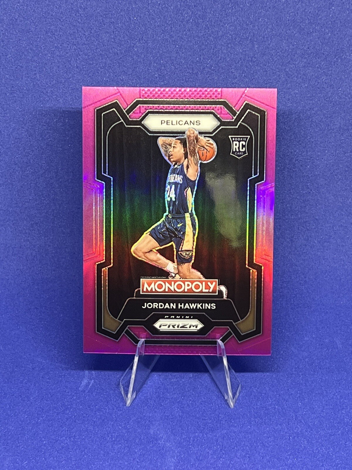 Monopoly Prizm NBA 2023-24 Jordan Hawkins Pink /149 Rookie RC Pelicans