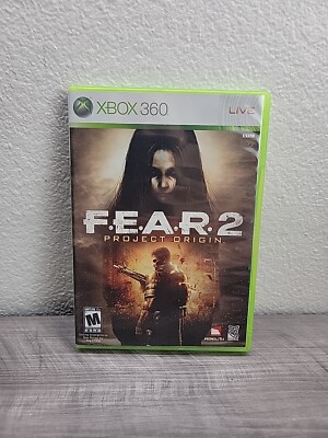 F.E.A.R. 2: Project Origin Xbox 360 Video Game (2009) Monolith HORROR (TESTED) 