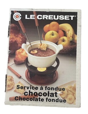 Le Creuset Mini Fondue Set with 4 Picks & Coaster Bright Blue