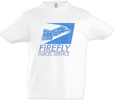 F Parcel Service Kinder Jungen T-Shirt Firefly Ship leaf wind Serenity Fun Logo