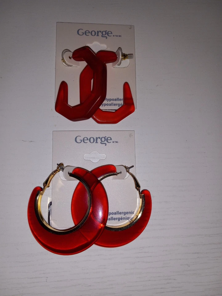 Pendientes de aro marca George Foto 4 de 4