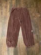 Vintage Karl Kani Velour Pants Men's XL Brown Rap 90's Hip Hop